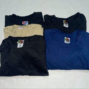 Lot of 5 Large Vintage 50/50 T Shirts Fruit Hanes